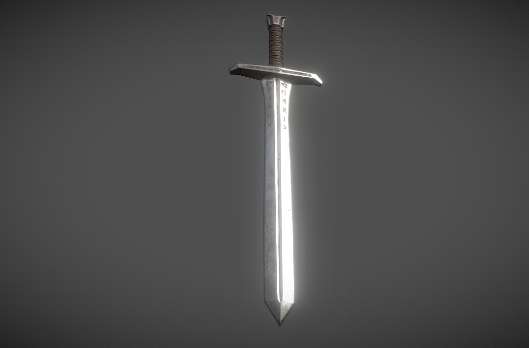 Runic Sword 3d model