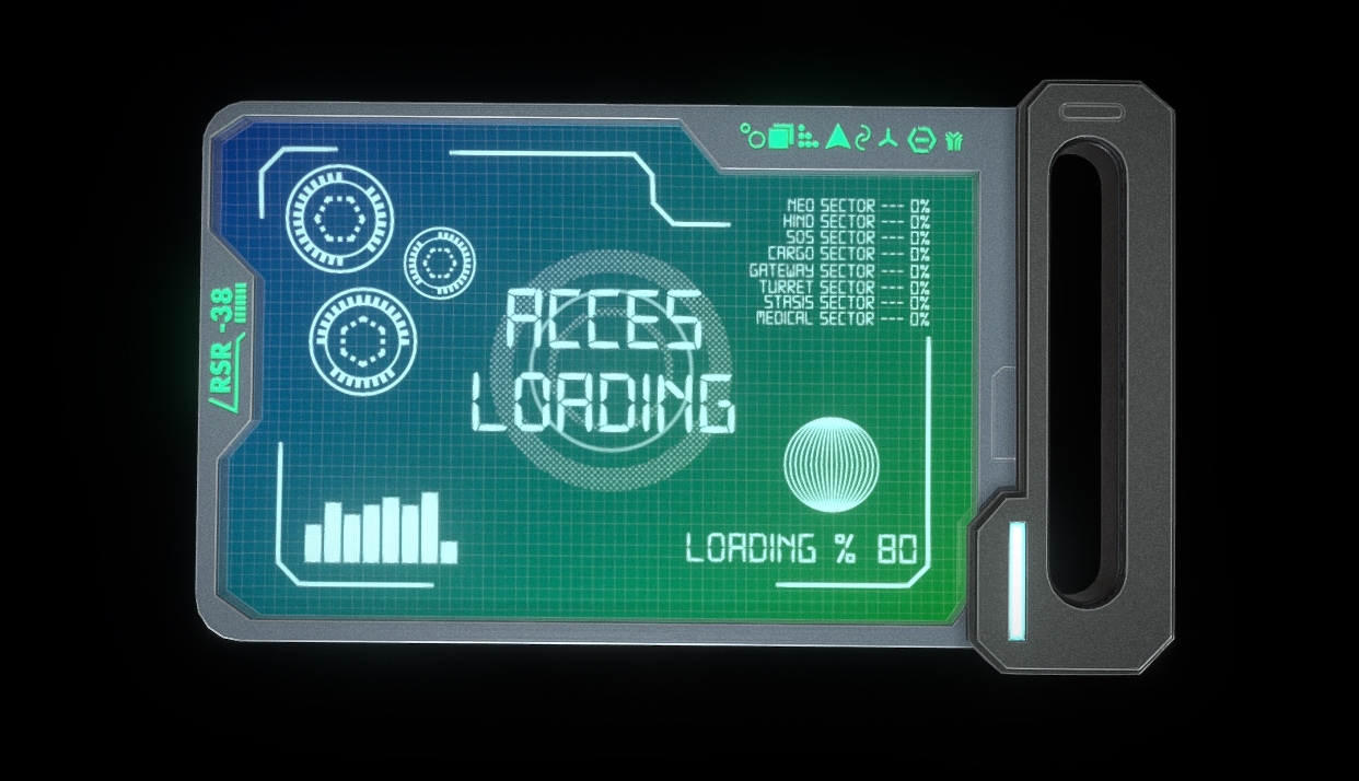 Sci fi - Tablet 3d model