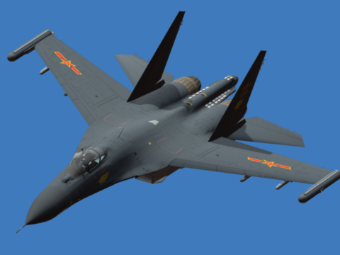 Shenyang J-11 3d model