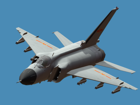 Shenyang J-8II/B 3d model