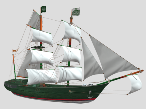 Ship 3P 3d model