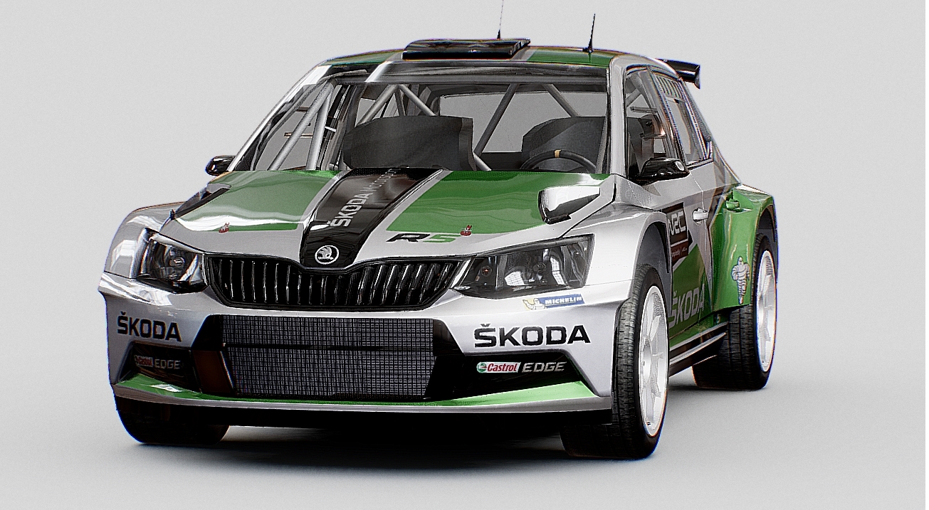 Skoda Fabia RS WRC 3d model