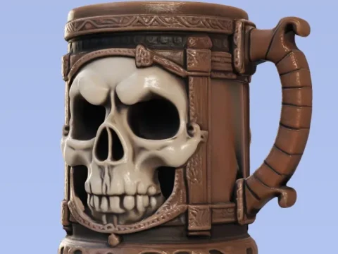 Skull Mug 3d model