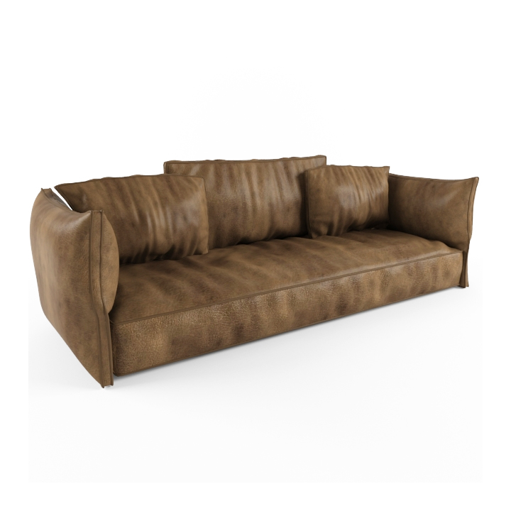 Sofa Leather Soft 3d model