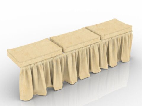 Sofa Soft Bench 3d model