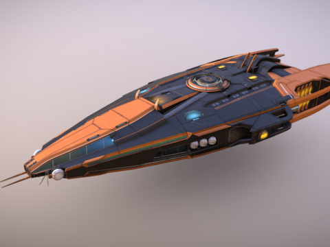 Spaceship O-100 MK2 3d model