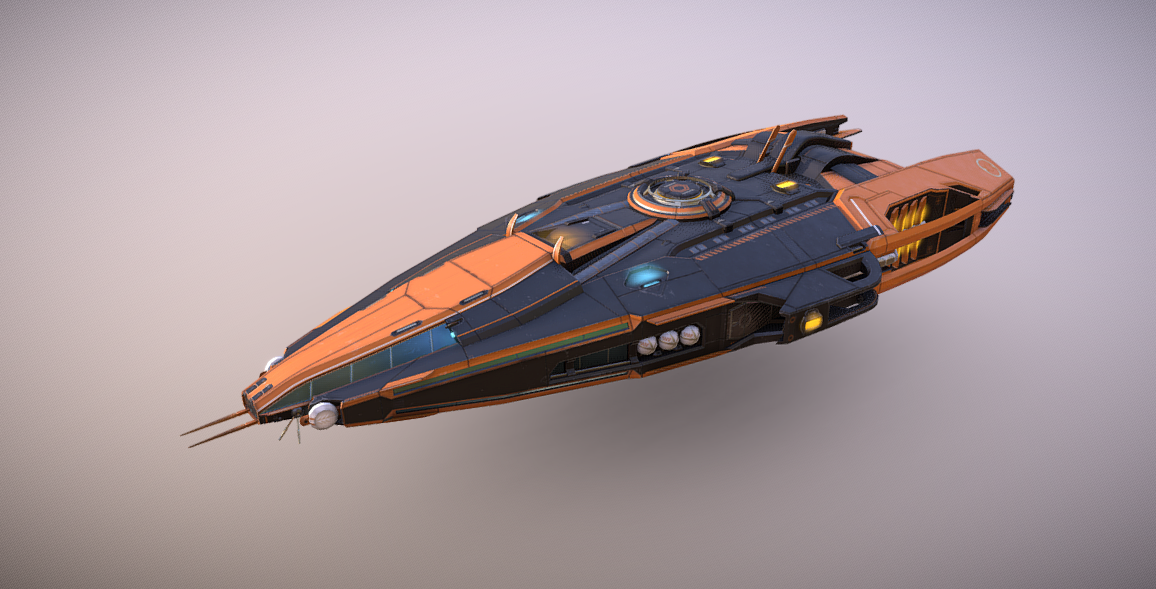 Spaceship O-100 MK2 3d model