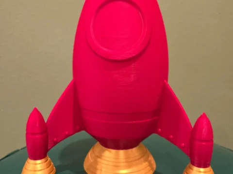 Spaceship Piggybank 3d model