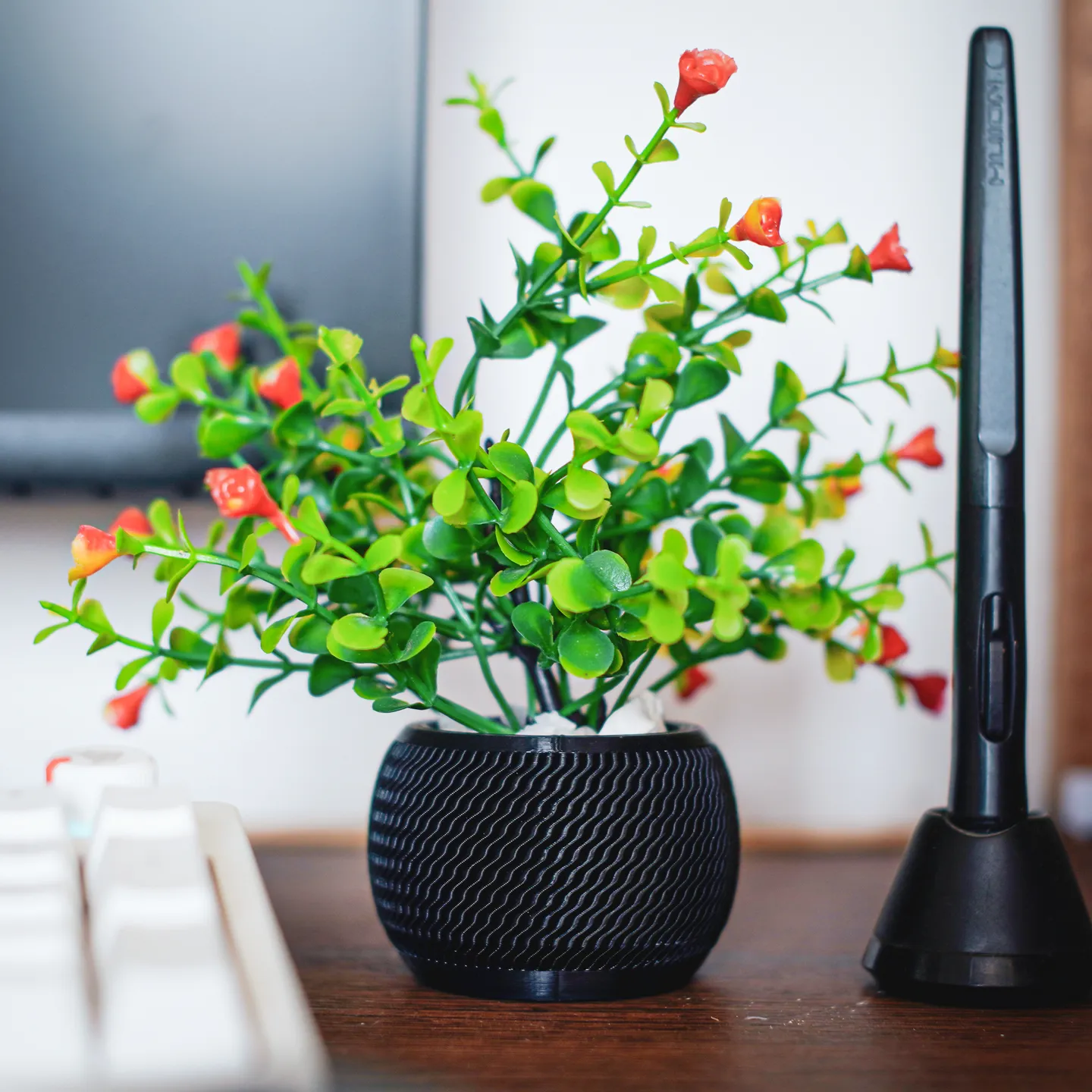 Spherical Desk Planters 3d model