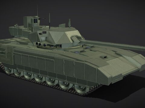 T-14 Armara Uralvagon Factory 3d model
