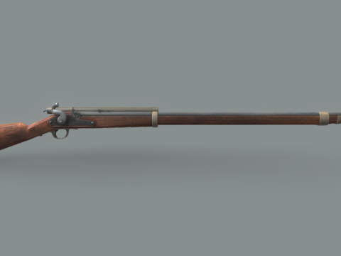 The Hunted Whitworth Rifle 3d model