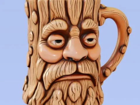 Tree Mug Collection Vol.1 (6 Figures) 3d model