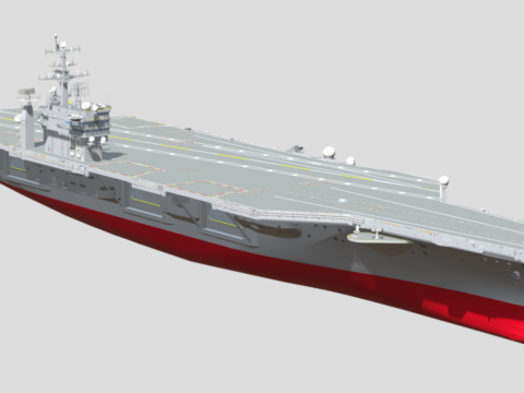 USS NIMITZ CVN-68 AIRCRAFT CARRIER 3d model