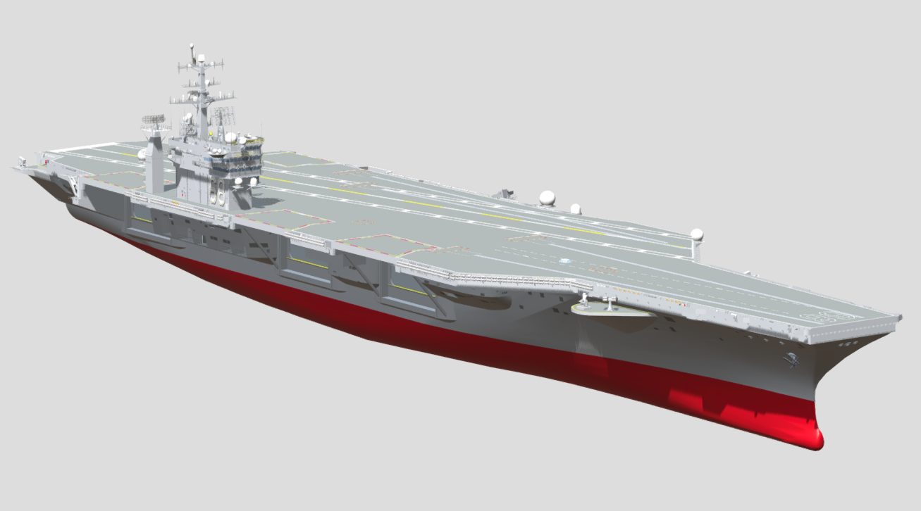 USS NIMITZ CVN-68 AIRCRAFT CARRIER 3d model