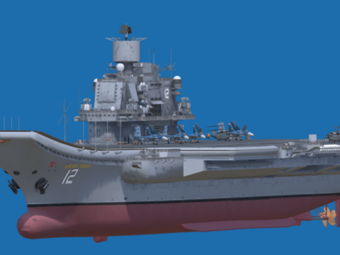Yuktobanian Navy Admiral Tsanev (Kuznetsov) 3d model