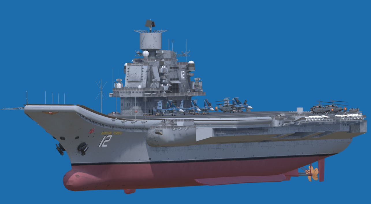 Yuktobanian Navy Admiral Tsanev (Kuznetsov) 3d model