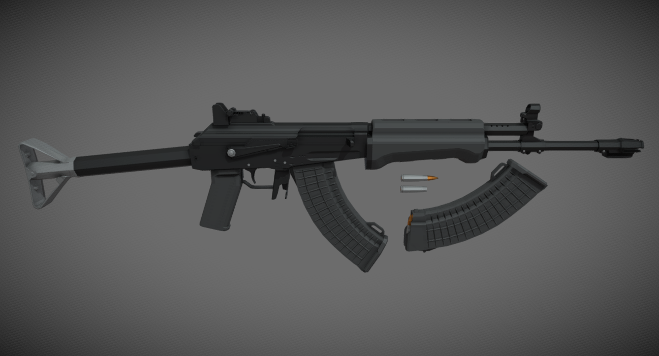 low-poly RK 62 3d model