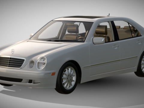 2002 Mercedes-Benz E320 W210 4Matic Sedan 3d model