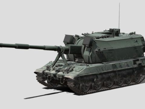 2S35 Koalitsiya-SV 3d model