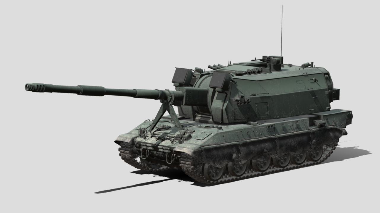 2S35 Koalitsiya-SV 3d model