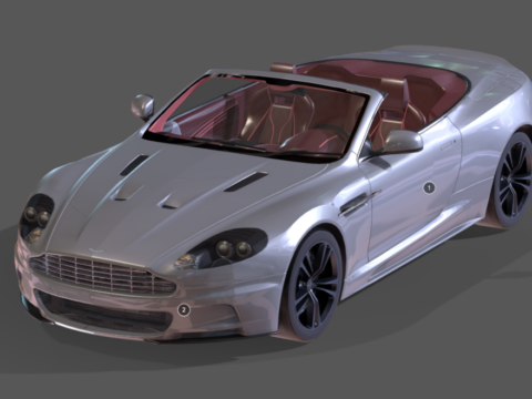 Aston Martin DBS Volante 3d model