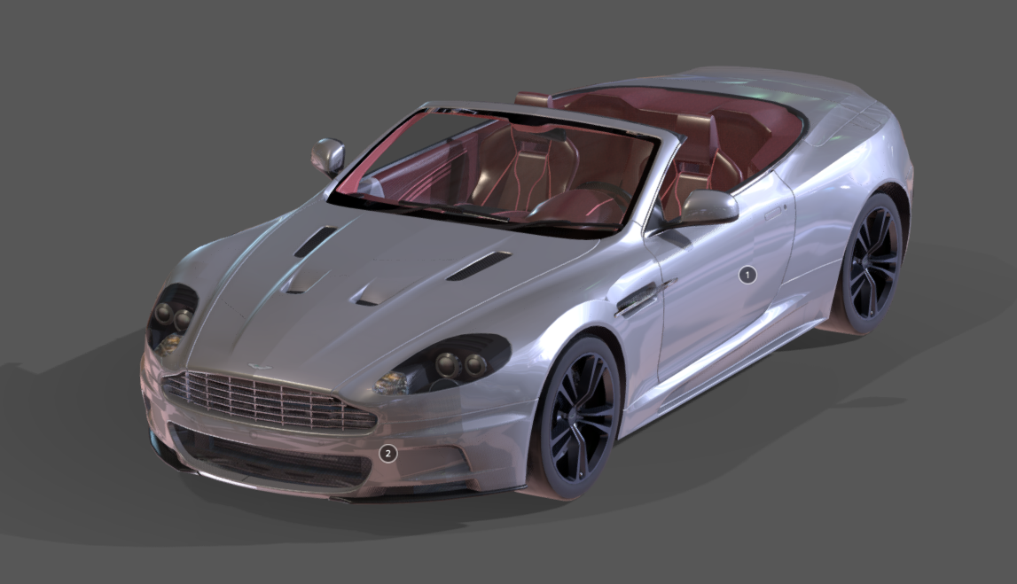 Aston Martin DBS Volante 3d model