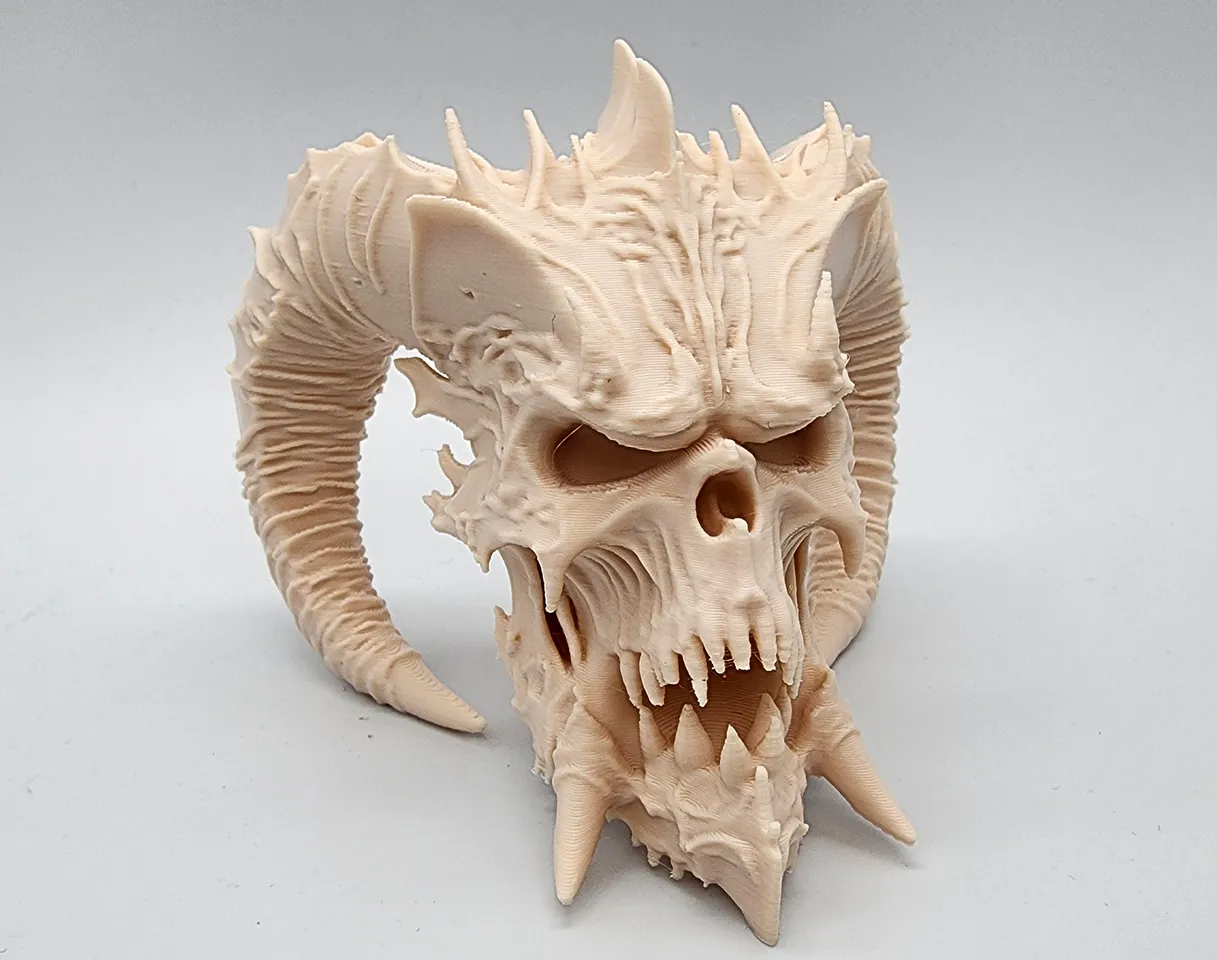 Big-Horn Demon Skull 3d model