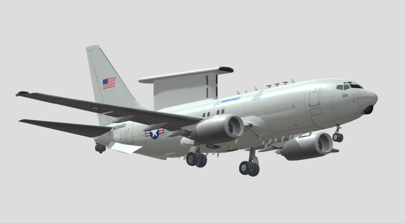 Boeing E-7 Wedgetail AEW&C 3d model