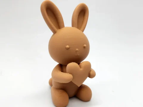 Bunny Holding Heart 3d model