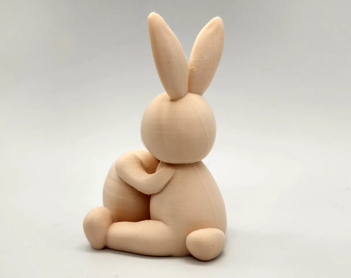 Bunny with Big Easter Egg2 3d model