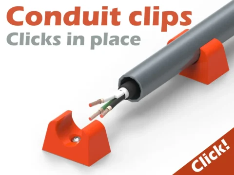 Conduit Clips 3d model
