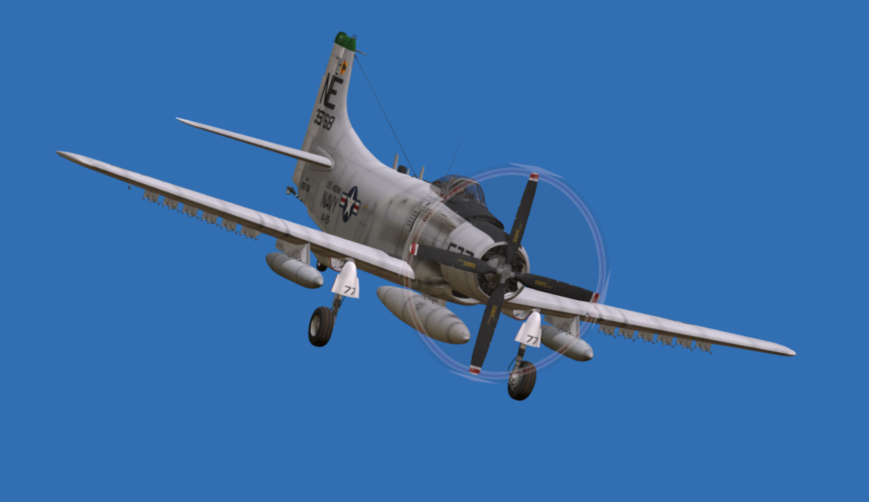 Douglas A-1 Skyraider 3d model