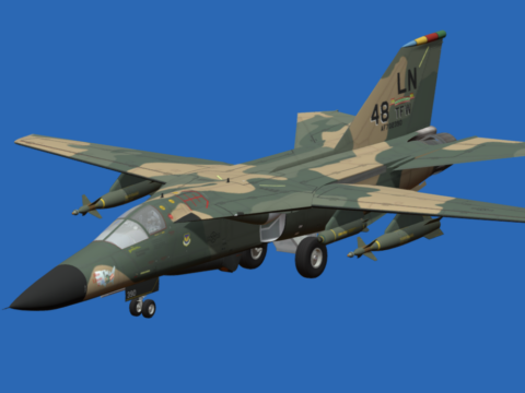 General Dynamics F-111F Aardvark 3d model