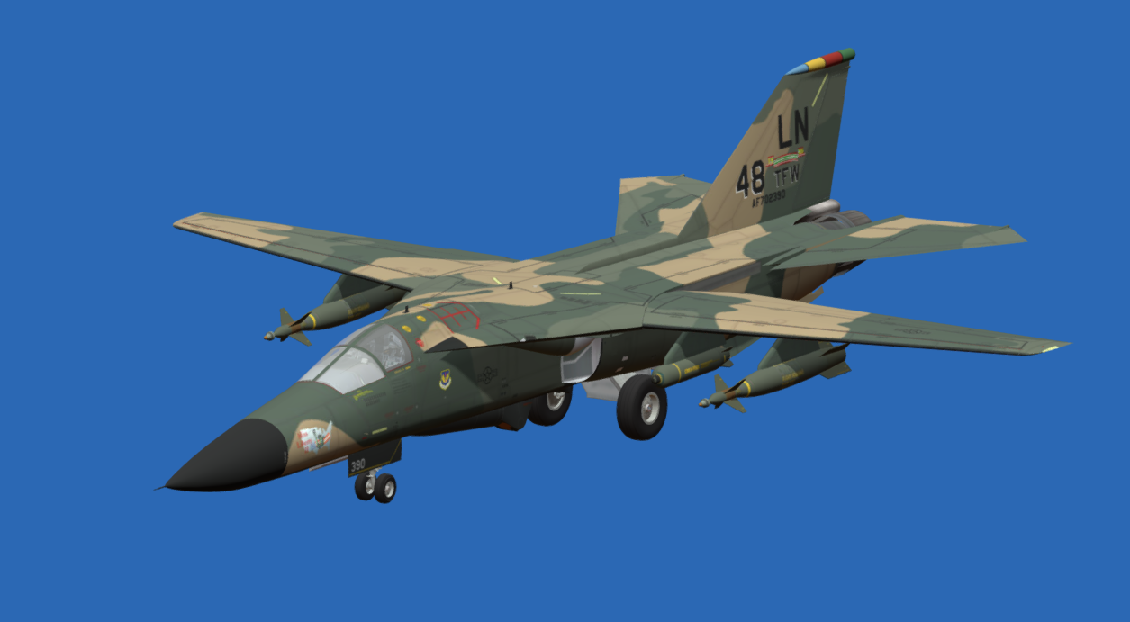 General Dynamics F-111F Aardvark 3d model