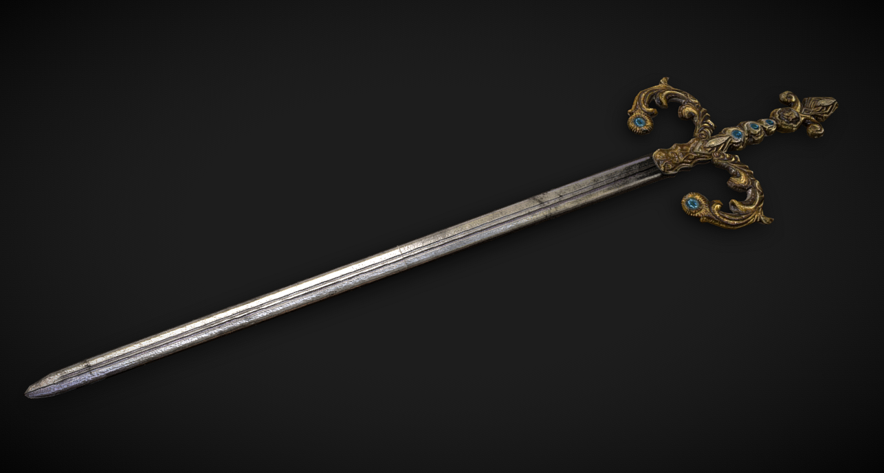 Gilded Shortsword 3d model