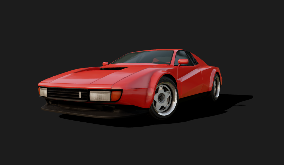 Italian Supercar '84 3d model
