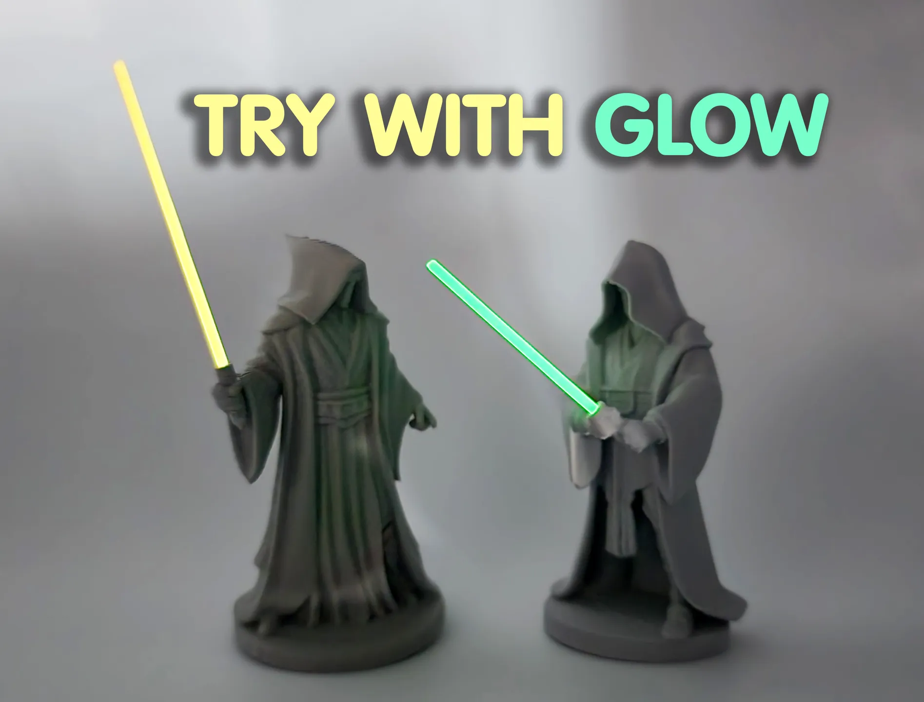Jedi Miniature w/Filament Lightsaber 3d model