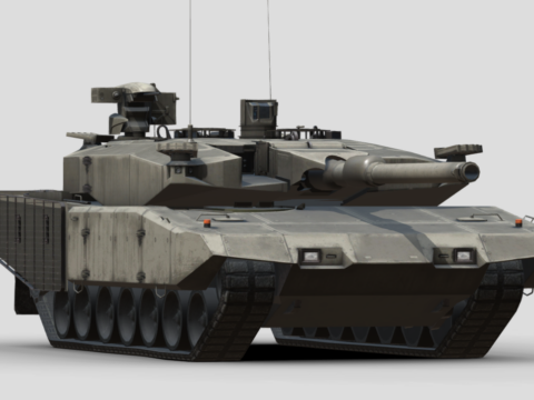 Leopard 2 MBT Revolution 3d model