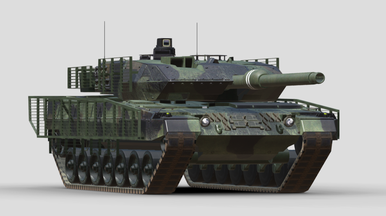 Leopard 2A6M Main Battle Tank 3d model