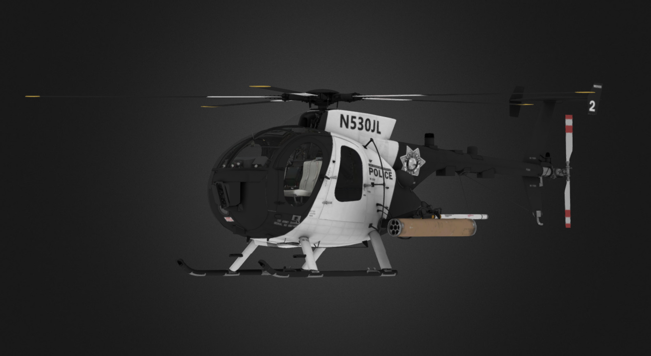 Md 500 war thunder 3d model