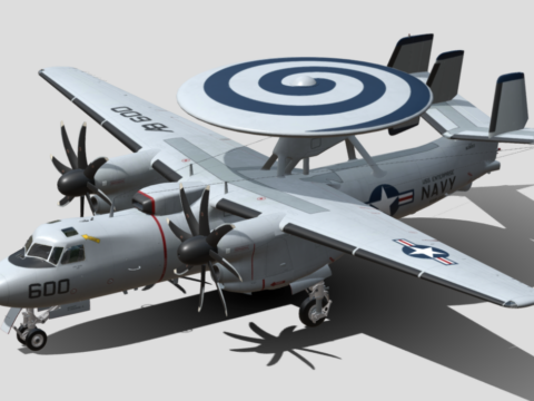 Northrop Grumman E-2 Hawkeye 3d model