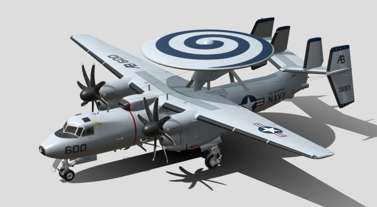 Northrop Grumman E-2 Hawkeye 3d model
