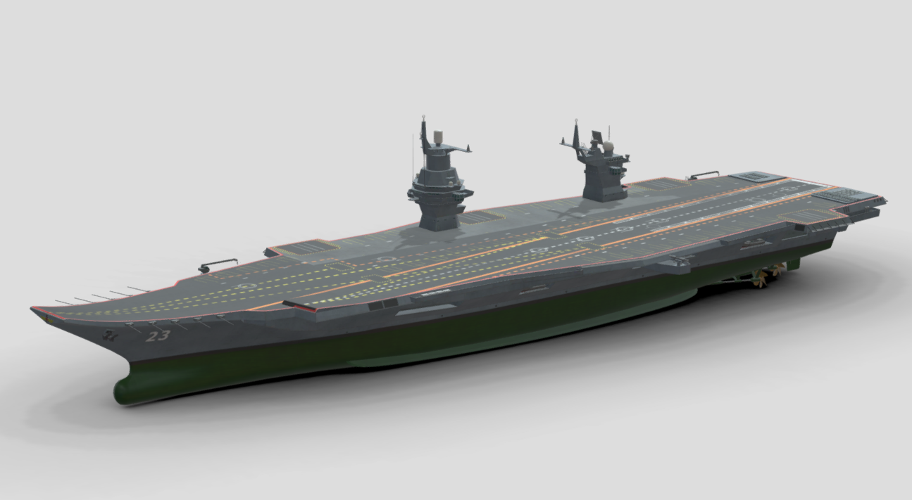 Project 23000E Shtorm Aircraft Carrier 3d model