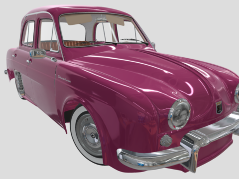 Renault Dauphine 3d model