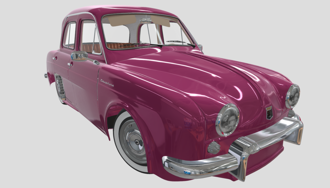 Renault Dauphine 3d model