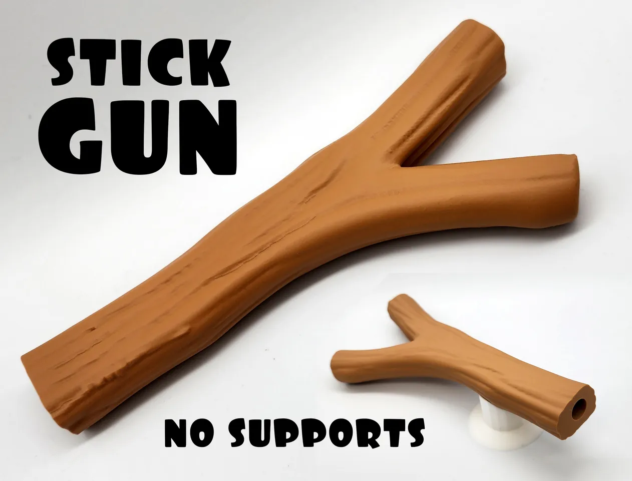 Stick Gun - No Supports 3d model