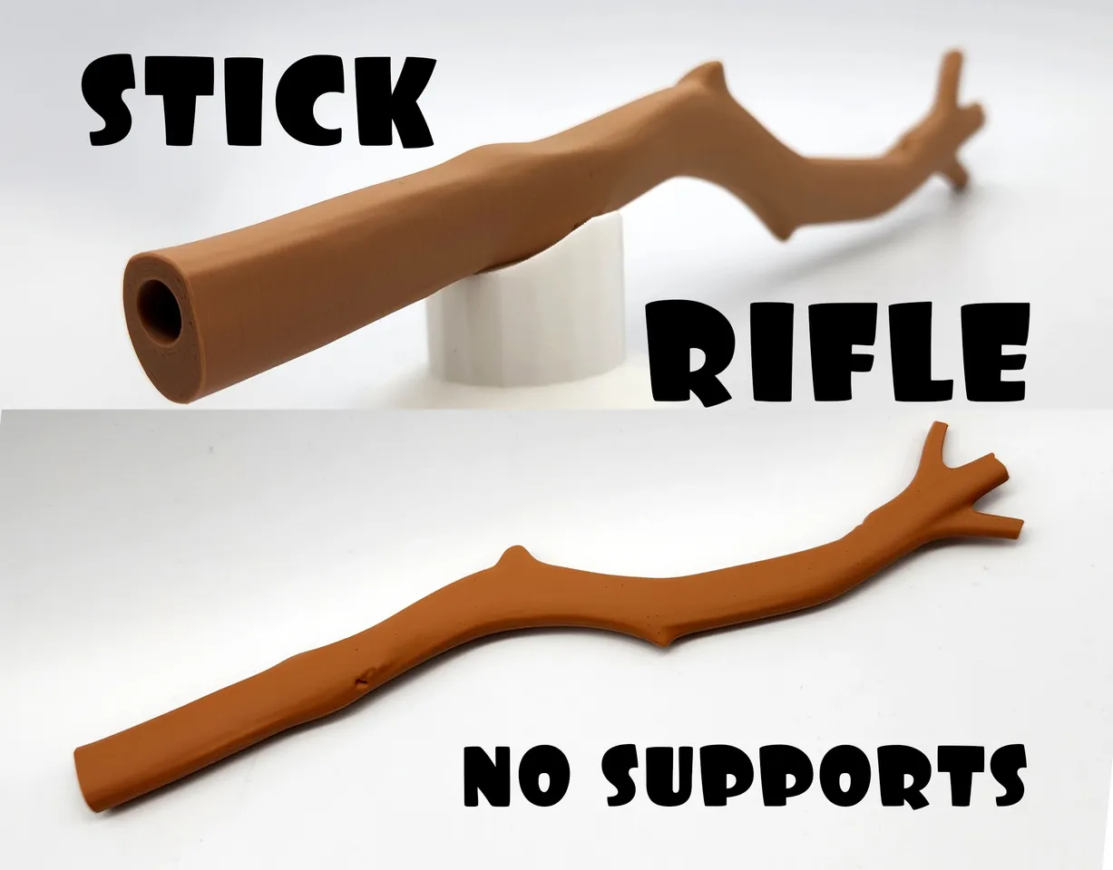 Stick Rifle - No Supports 3d model