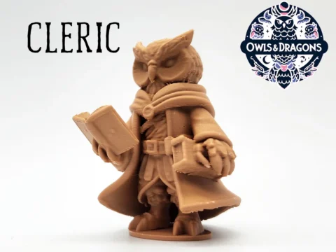 The Cleric - Owls & Dragons 3d model