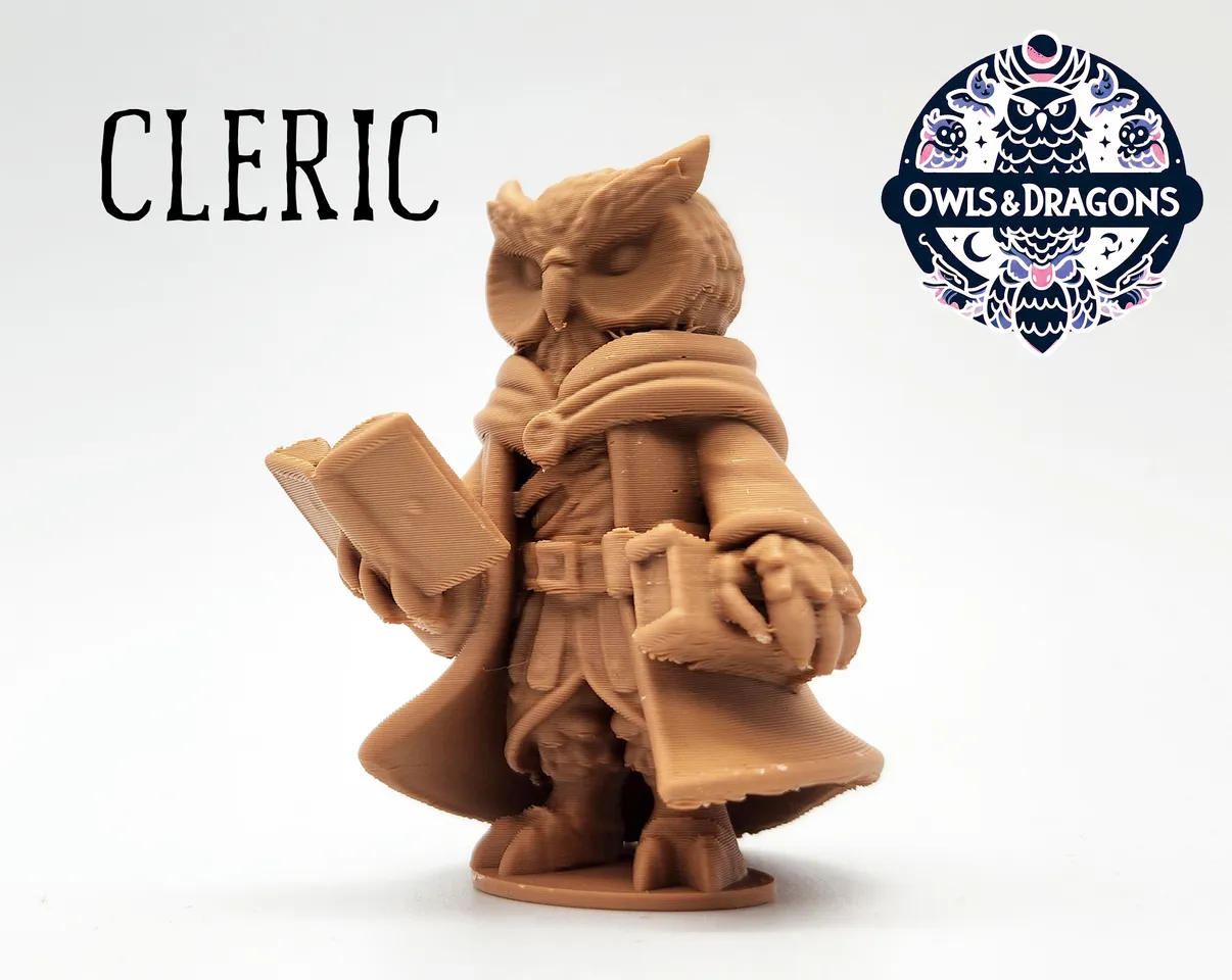 The Cleric - Owls & Dragons 3d model