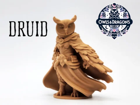 The Druid - Owls & Dragons 3d model